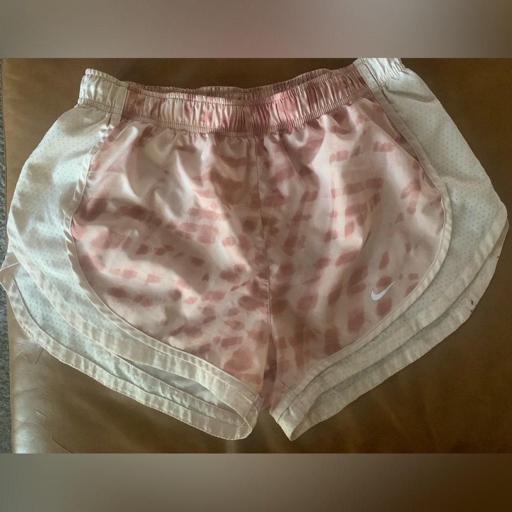 Nike Blush and Cream Athletic Shorts